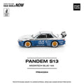 Pop Race 1/64 Pandem Silvia S13 Moontech Blue - GT Hobby Store