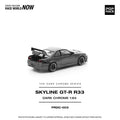 Pop Race 1/64 R33 GT-R Dark Chrome - GT Hobby Store