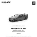 Pop Race 1/64 R33 GT-R Dark Chrome - GT Hobby Store