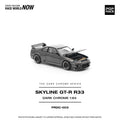 Pop Race 1/64 R33 GT-R Dark Chrome - GT Hobby Store