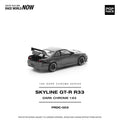 Pop Race 1/64 R33 GT-R Dark Chrome - GT Hobby Store