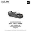 Pop Race 1/64 R33 GT-R Dark Chrome - GT Hobby Store