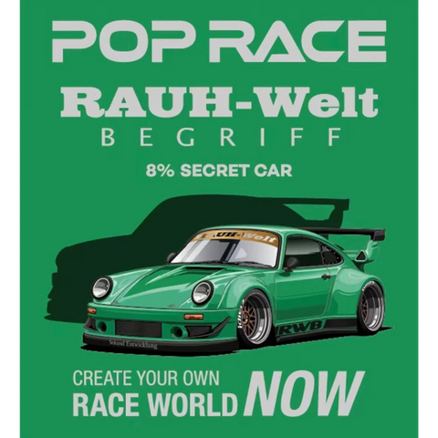 Pop Race 1/64 RWB 930 Green HEC 2026 - GT Hobby Store