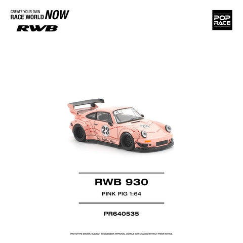 Pop Race 1/64 RWB 930 "Pink Pig" - GT Hobby Store