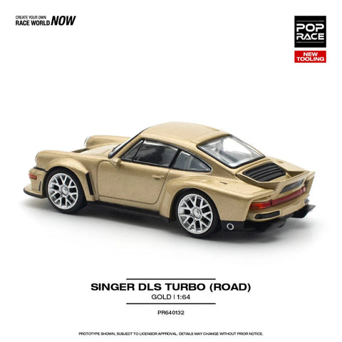 Pop Race 1/64 Singer DLS Turbo (Road) Gold - GT Hobby Store