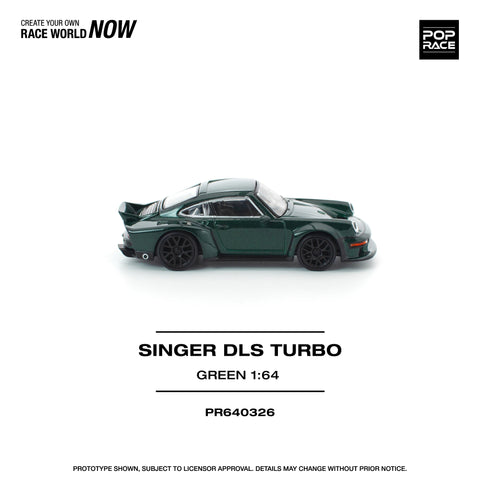 Pop Race 1/64 Singer DLS Turbo (Road) Green - GT Hobby Store
