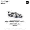 Pop Race 1:64 Top Secret GT300 Supra - Silver Chrome - GT Hobby Store