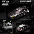 Pop Race X TS Exclusives 1/64 Pandem EG6 Silver Chrome - GT Hobby Store