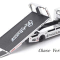 Pop Race X TS Exclusives 1/64 Pandem Fuso 300 Flatbed Transporter Silver Chrome - GT Hobby Store
