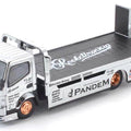 Pop Race X TS Exclusives 1/64 Pandem Fuso 300 Flatbed Transporter Silver Chrome - GT Hobby Store