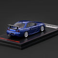(PRE-ORDER) Ignition Model 1/64 Nissan Skyline GT-R Mine's (R34) Blue Metallic - GT Hobby Store