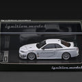 (PRE-ORDER) Ignition Model 1/64 Nissan Skyline GT-R Mine's (R34) White - GT Hobby Store
