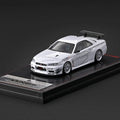 (PRE-ORDER) Ignition Model 1/64 Nissan Skyline GT-R Mine's (R34) White - GT Hobby Store