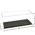 Showcase 1:18 with Black Synthetic Leather Base Collector Display Case (14″x6″x6″) – Mijo Exclusives - GT Hobby Store