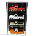 Showcase 1:24 4 Cars Wall Mount Collector Display Case (10.5″x5″x19″) – Mijo Exclusives - GT Hobby Store