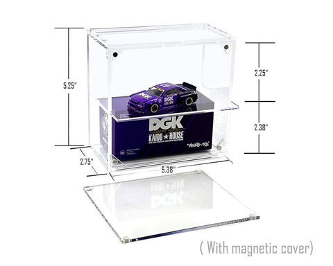 Showcase 1:64 2 - Car Desk Top Collector Display Case (5″x2.5″x4.75″) – MiJo Exclusives - GT Hobby Store