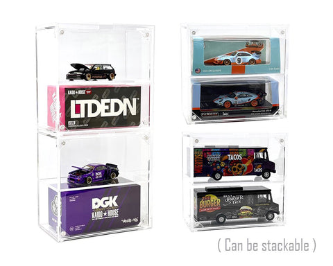 Showcase 1:64 2 - Car Desk Top Collector Display Case (5″x2.5″x4.75″) – MiJo Exclusives - GT Hobby Store