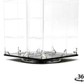 Showcase 1:64 Acrylitower 24 - Car Display Desk Top Spinner with Magnetic Covers (6.5″x 6.5″x13.5″) – Clear – MiJo Exclusives - GT Hobby Store