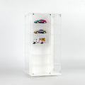 Showcase 1:64 Acrylitower 24 - Car Display Desk Top Spinner with Magnetic Covers (6.5″x 6.5″x13.5″) – White – MiJo Exclusives - GT Hobby Store