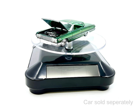 Solar Display Stand 3.5″ Turntable 360 Degree Rotating Black Base - GT Hobby Store