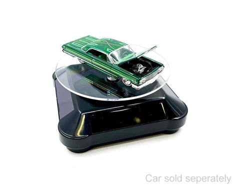 Solar Display Stand 3.5″ Turntable 360 Degree Rotating Black Base - GT Hobby Store