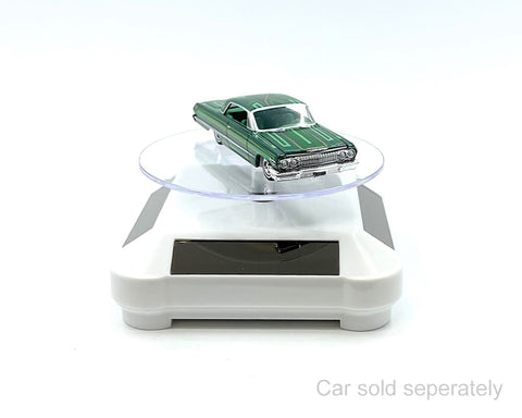 Solar Display Stand 3.5″ Turntable 360 Degree Rotating White Base - GT Hobby Store