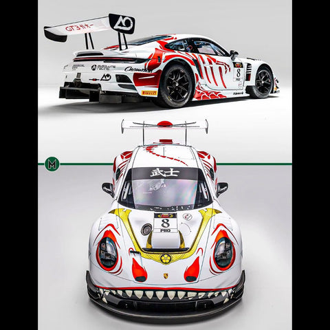 Spark 1/18 Porsche GT3 R No.8 AO Racing Winner Suzuka 1000km 2026 L. Heinrich - A. Picariello - J. Andlauer With Pit Board) - GT Hobby Store
