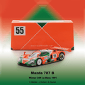 Spark 1/64 Mazda 787B No.55 Winner Le Mans 24h 1991 V. Weidler - J. Herbert - B. Gachot - GT Hobby Store
