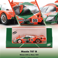 Spark 1/64 Mazda 787B No.55 Winner Le Mans 24h 1991 V. Weidler - J. Herbert - B. Gachot - GT Hobby Store