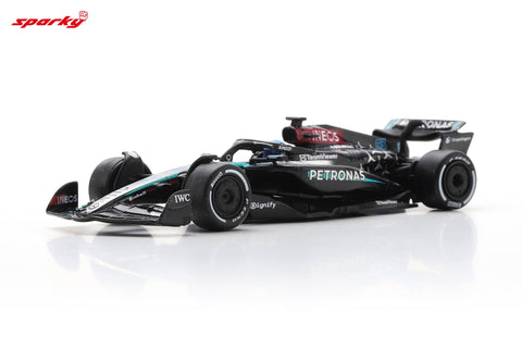 Spark 1/64 Mercedes-AMG PETRONAS Formula One Team No.63 F1 W15 E Performance Winner Las Vegas GP 2024 George Russell - GT Hobby Store