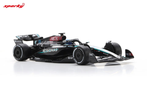 Spark 1/64 Mercedes-AMG PETRONAS Formula One Team No.63 F1 W15 E Performance Winner Las Vegas GP 2024 George Russell - GT Hobby Store