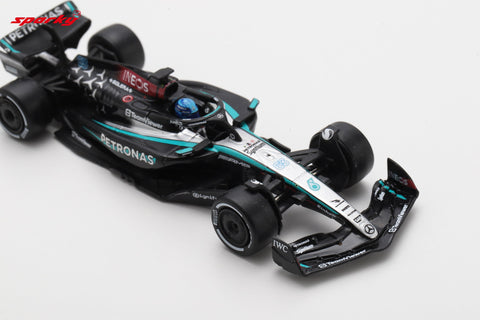 Spark 1/64 Mercedes-AMG PETRONAS Formula One Team No.63 F1 W15 E Performance Winner Las Vegas GP 2024 George Russell - GT Hobby Store