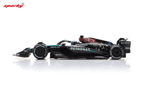Spark 1/64 Mercedes-AMG PETRONAS Formula One Team No.63 F1 W15 E Performance Winner Las Vegas GP 2024 George Russell - GT Hobby Store