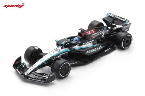 Spark 1/64 Mercedes-AMG PETRONAS Formula One Team No.63 F1 W15 E Performance Winner Las Vegas GP 2024 George Russell - GT Hobby Store