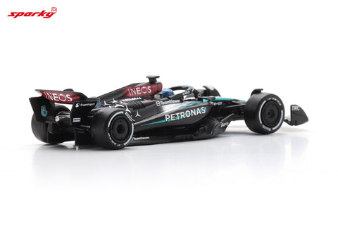 Spark 1/64 Mercedes-AMG PETRONAS Formula One Team No.63 F1 W15 E Performance Winner Las Vegas GP 2024 George Russell - GT Hobby Store