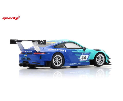 Spark 1/64 Porsche 911 GT3 R No.44 Falken Motorsports 24h Nürburgring 2018 K. Bachler - S. Müller - M. Ragginger - D. Werner - GT Hobby Store