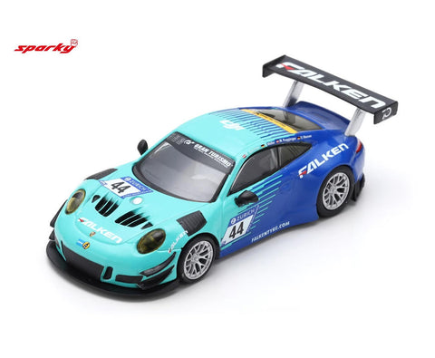 Spark 1/64 Porsche 911 GT3 R No.44 Falken Motorsports 24h Nürburgring 2018 K. Bachler - S. Müller - M. Ragginger - D. Werner - GT Hobby Store