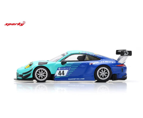 Spark 1/64 Porsche 911 GT3 R No.44 Falken Motorsports 24h Nürburgring 2018 K. Bachler - S. Müller - M. Ragginger - D. Werner - GT Hobby Store
