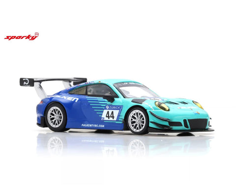 Spark 1/64 Porsche 911 GT3 R No.44 Falken Motorsports 24h Nürburgring 2018 K. Bachler - S. Müller - M. Ragginger - D. Werner - GT Hobby Store