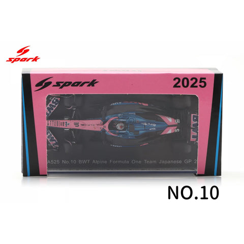 Sparky 1/64 Alpine A525 10 BWT Alpine Formula One Team Japanese GP 2025 - GT Hobby Store