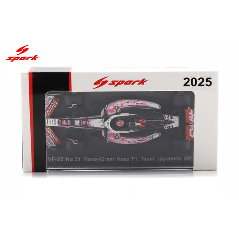 Sparky 1/64 Haas Vf-25 31 Moneygram Haas F1 Team Japanese GP 2025 - GT Hobby Store