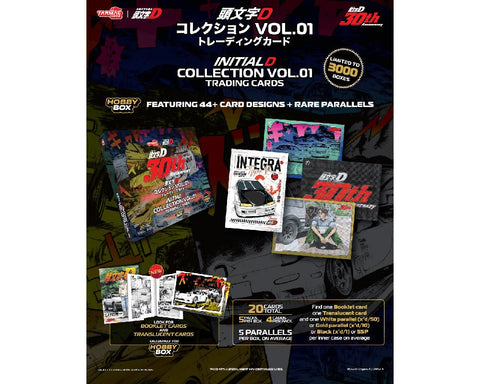 Tarmac Cards Initial D Collection Vol. 01 Trading Cards Hobby Box – Limited Edition - GT Hobby Store