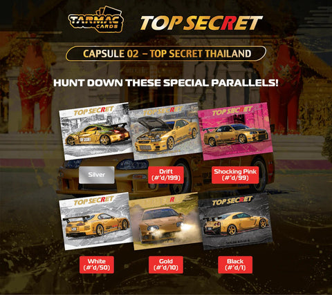 Tarmac Cards Top Secret Thailand Special Edition Collectible Trading Cards Capsule 02 – Limited Edition - GT Hobby Store