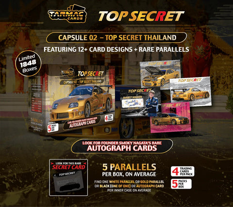 Tarmac Cards Top Secret Thailand Special Edition Collectible Trading Cards Capsule 02 – Limited Edition - GT Hobby Store