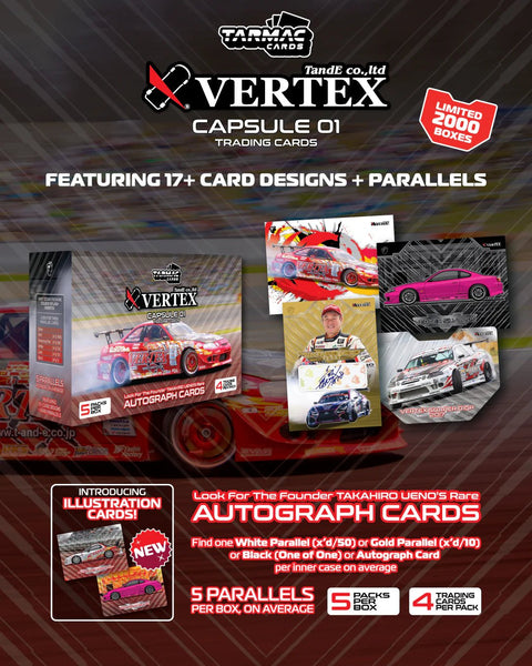 Tarmac Cards Vertex Capsule Collection Collectible Trading Cards Vol. 01 – Limited Edition - GT Hobby Store