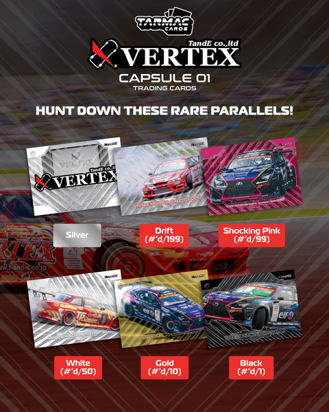 Tarmac Cards Vertex Capsule Collection Collectible Trading Cards Vol. 01 – Limited Edition - GT Hobby Store