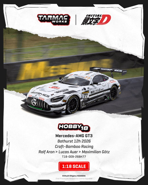 Tarmac Works 1/18 Mercedes-AMG GT3 Bathurst 12h 2026 - GT Hobby Store