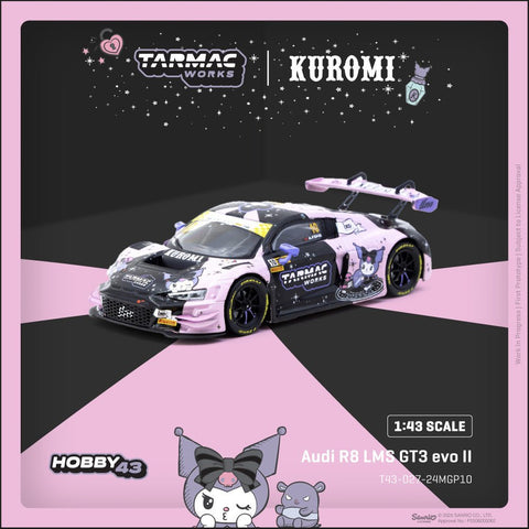Tarmac Works 1/43 Kuromi Audi R8 LMS GT3 Evo II Macau GT Cup – FIA GT World Cup 2024 Uno Racing Adderly Fong - GT Hobby Store