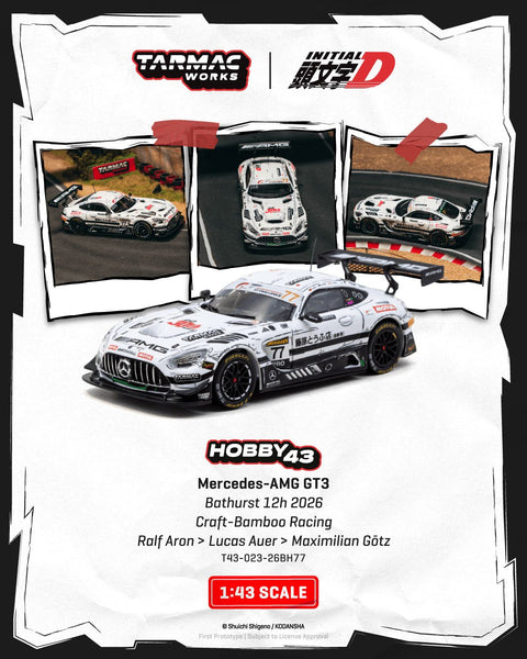Tarmac Works 1/43 Mercedes-AMG GT3 Bathurst 12h 2026 - GT Hobby Store