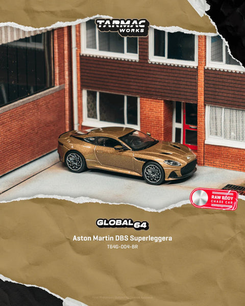 Tarmac Works 1:64 Aston Martin DBS Superleggera – Brown Metallic – Global64 – MiJo Exclusives Limited Edition - GT Hobby Store